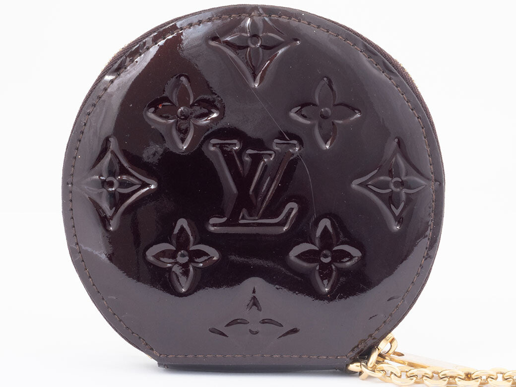 Louis Vuitton coin purse Monogram Vernis Amarante Portemonnay Ecreuil M9138610