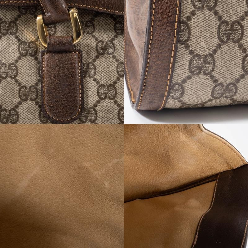 GUCCI Old Gucci Web Line Sherry Handbag Shoulder Interlocking Preowned Auth23