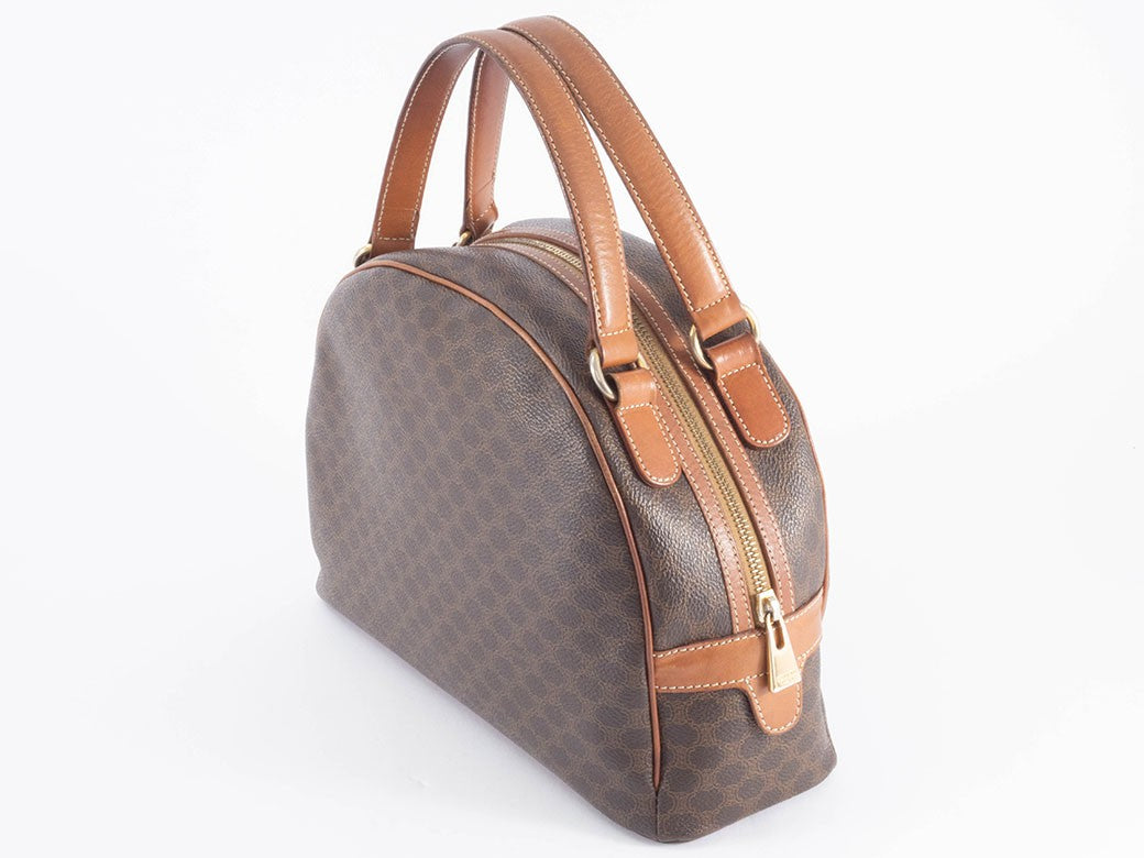 Celine Bag Macadam Handbag Brown MC97 Reuse Used Preowned23