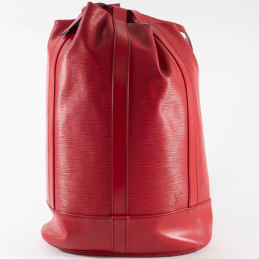 Louis Vuitton Epi Leather Randonnee GM Backpack Red M43087 Womens Preowned Auth21