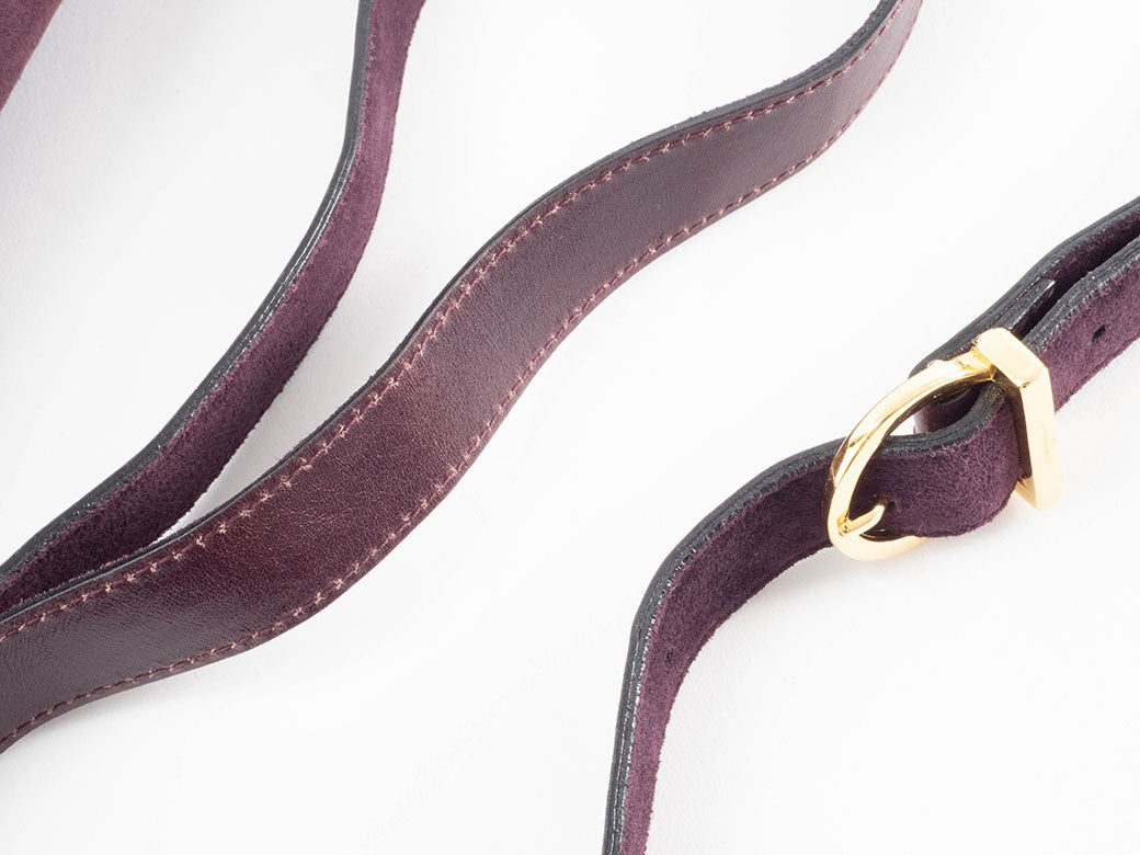 Salvatore Ferragamo Gancini Logo Crossbody Shoulder Bag Suede Purple Preowned23
