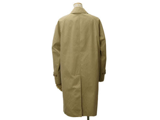 Auth Burberry Coat Spring Coat Beige Cotton IT36 Stand Collar Coat Trench Coat1
