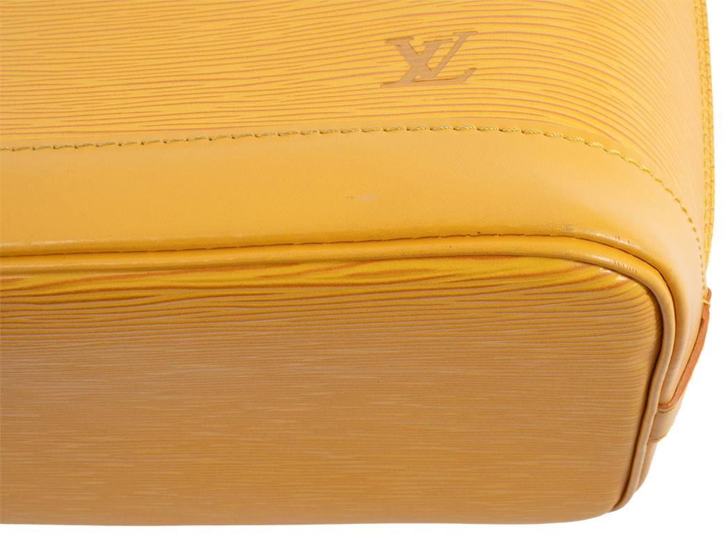 LOUIS VUITTON Alma PM Epi Leather Yellow Womens Handbag M52149 Preowned Auth16