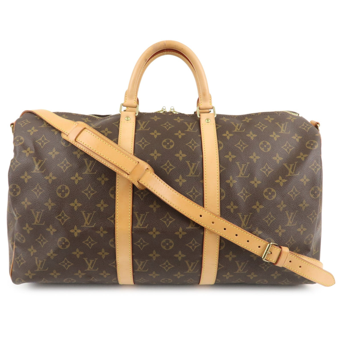 Louis Vuitton Monogram Keep All Bandouliere 50 Boston Bag M41416 Preowned Auth0