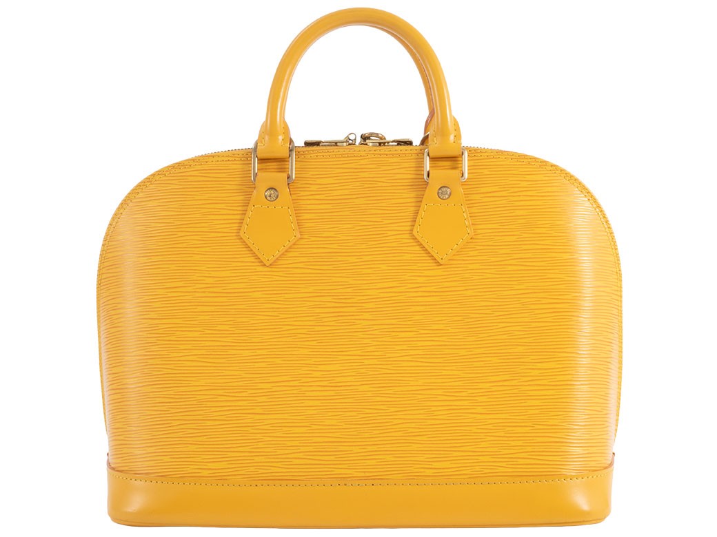 LOUIS VUITTON Alma PM Epi Leather Yellow Womens Handbag M52149 Preowned Auth2