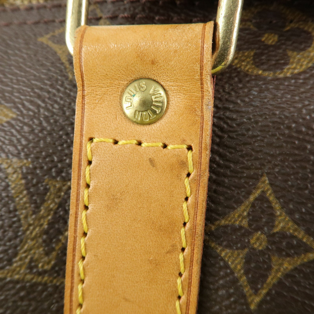Louis Vuitton Monogram Keep All 45 Boston Bag Brown M41428 Authentic Used F/S8