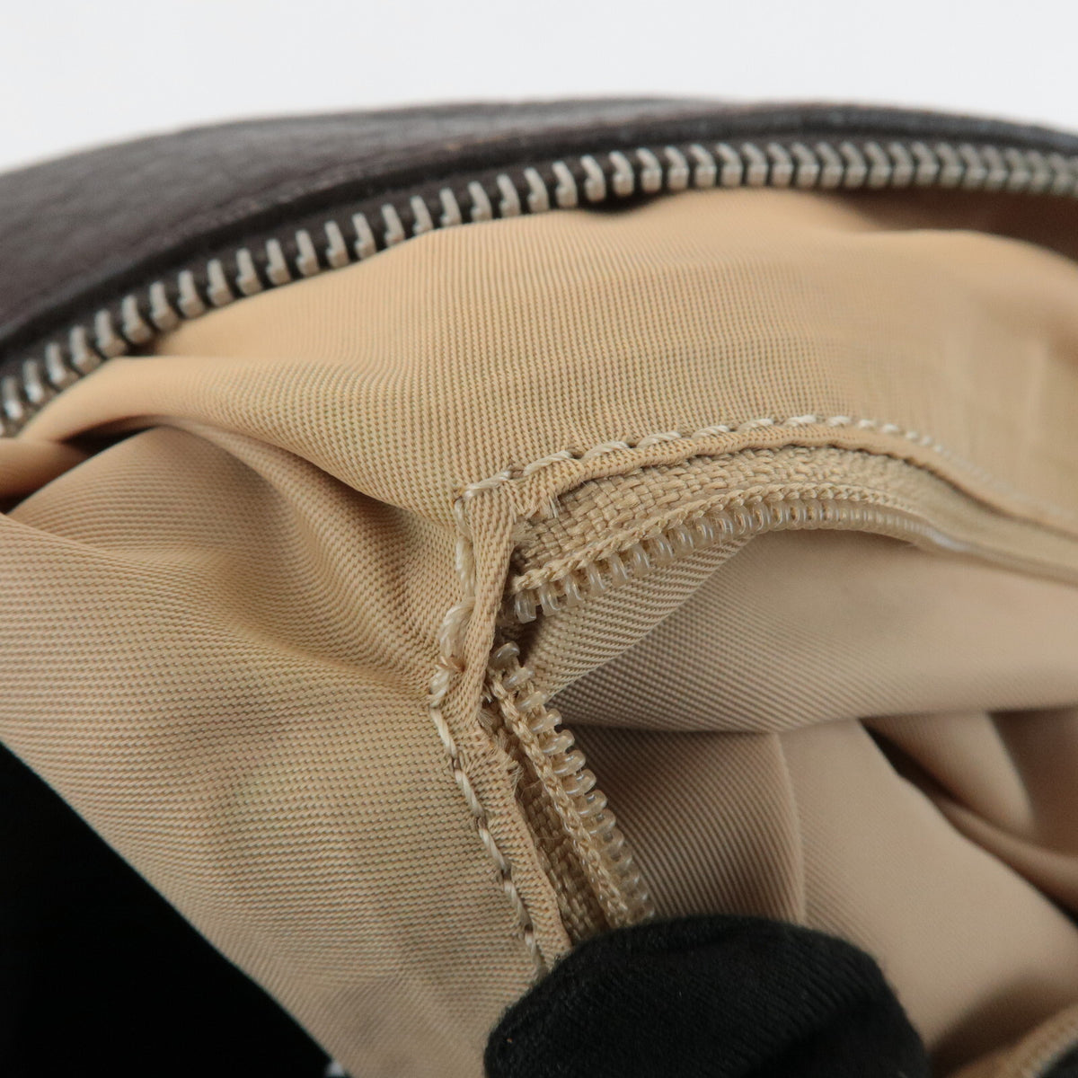 Christian Dior Trotter Street Chic Canvas Leather Boston Bag Beige Preowned20