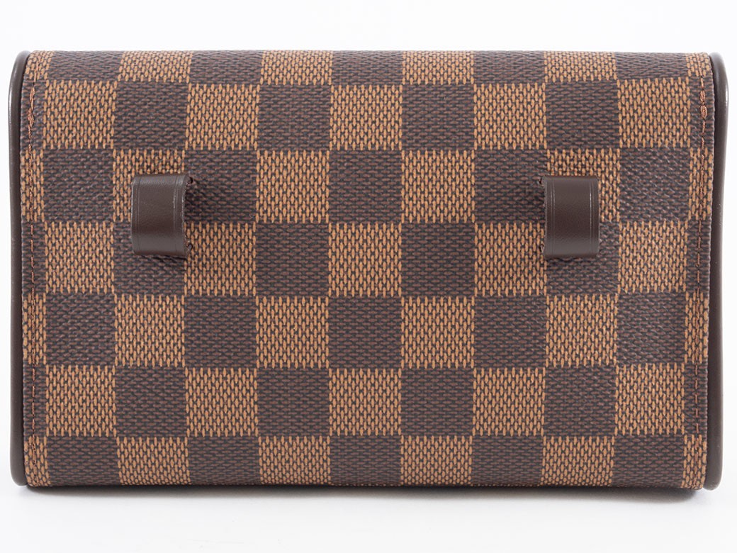 LOUIS VUITTON Pochette Florentine Damier Ebene Waist Bag N51856 Convertible Auth2