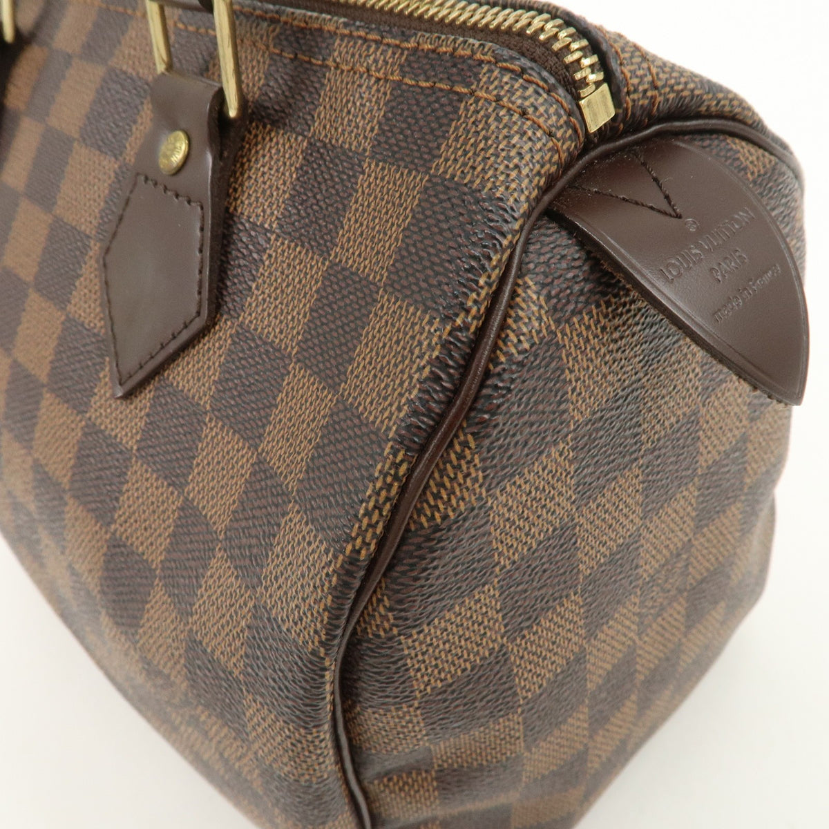 Louis Vuitton Speedy 25 Damier Ebene Handbag Boston Bag N41532 Preowned Auth19