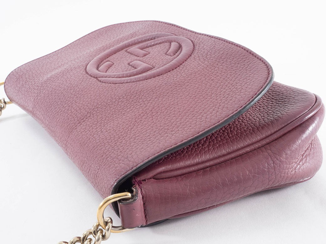 GUCCI Soho Interlocking G Chain Crossbody Shoulder Bag 336752 Womens Preowned21
