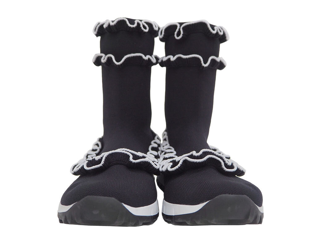 Jimmy Choo EUGENE Knit Frill Sneaker Boots 38 Women's Reuse Used Preowned4