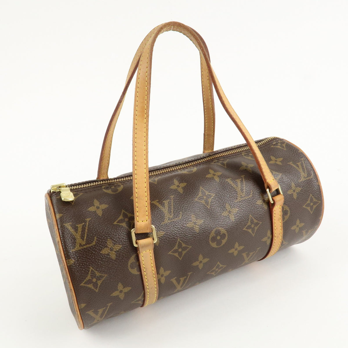 Auth Louis Vuitton Bag Monogram Papillon 30 Hand Bag New Style M51385 Reuse Used3