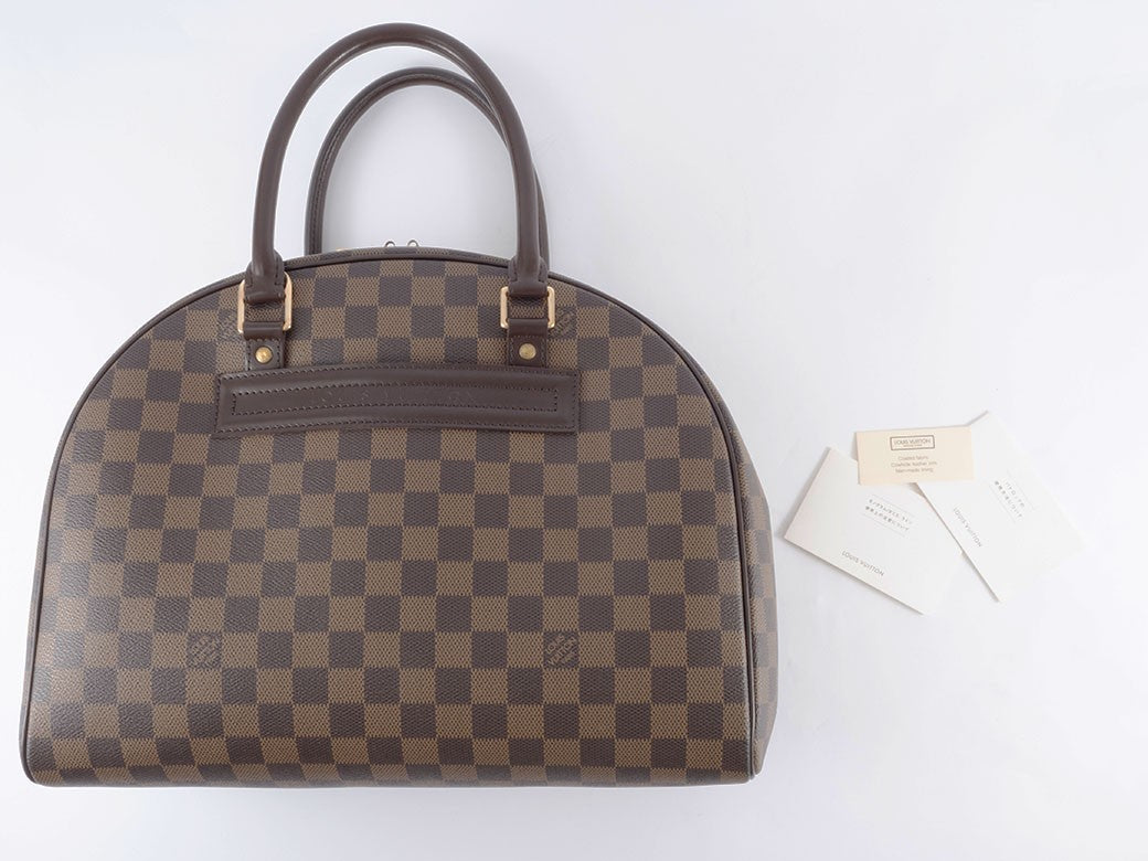 LOUIS VUITTON Nolita Damier Ebene Women Handbag Boston Bag N41455 Preowned Auth9