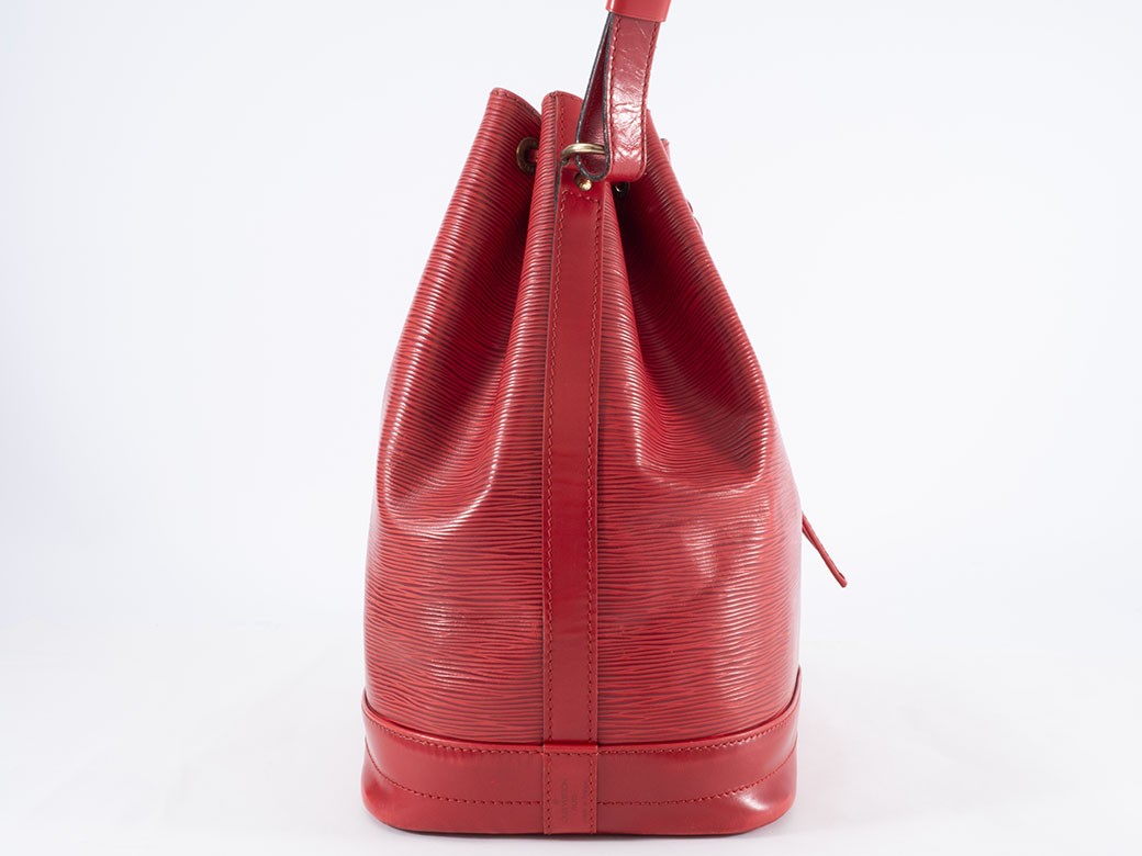 LOUIS VUITTON Noe Epi Leather Shoulder Bucket Drawstring Red M44007 Preowned20