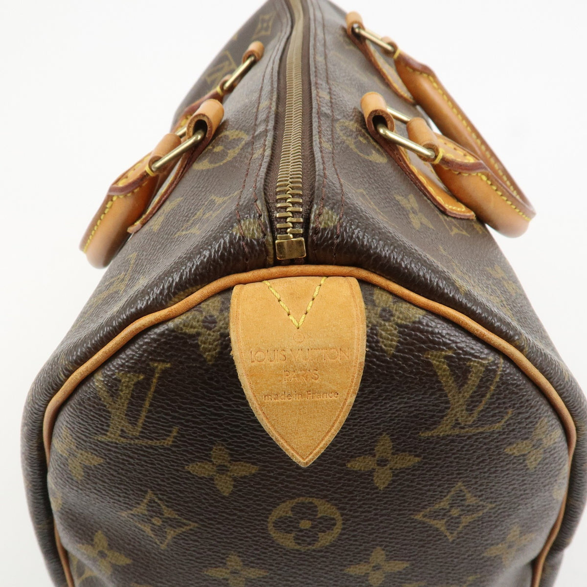 Louis Vuitton Monogram Speedy 30 Boston Bag Hand Bag Brown M41526 Auth Used F/S13