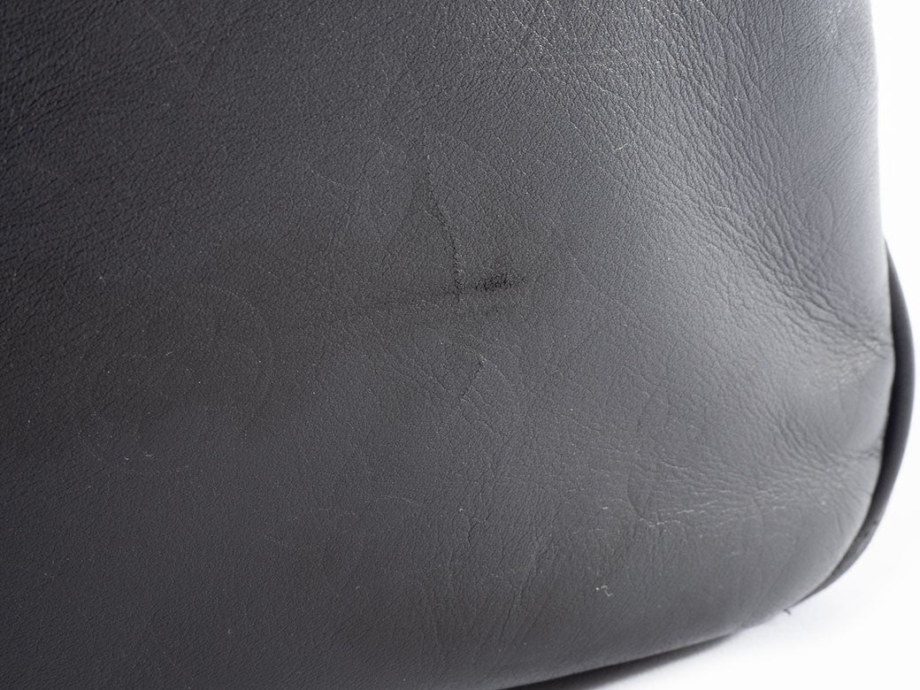 LOUIS VUITTON Upton Defile Black Leather Men Business Bag M92400 Preowned Auth10