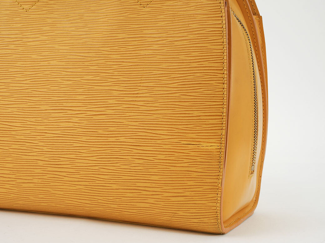 LOUIS VUITTON Pont Neuf Womens Handbag Epi Leather Yellow M52059 Preowned Auth10
