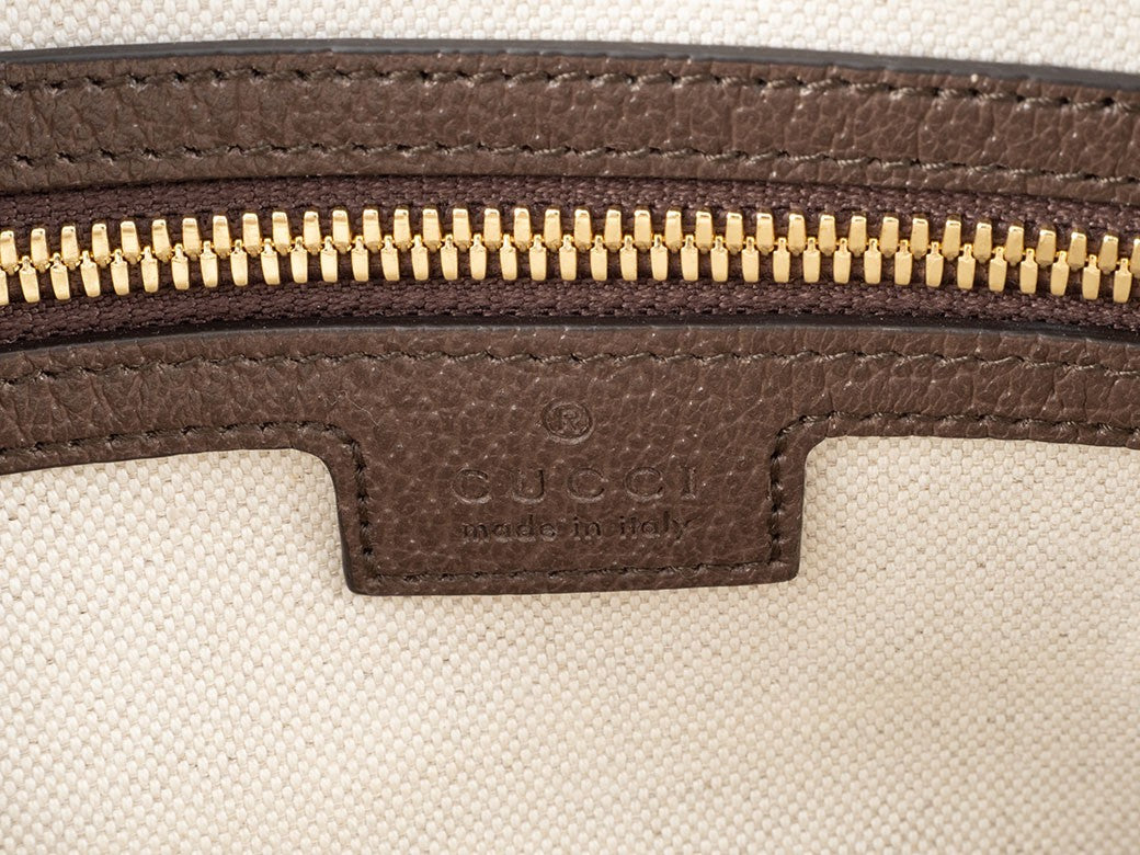GUCCI Jumbo GG Canvas Messenger Crossbody Bag Beige Brown 675891 Preowned Auth7