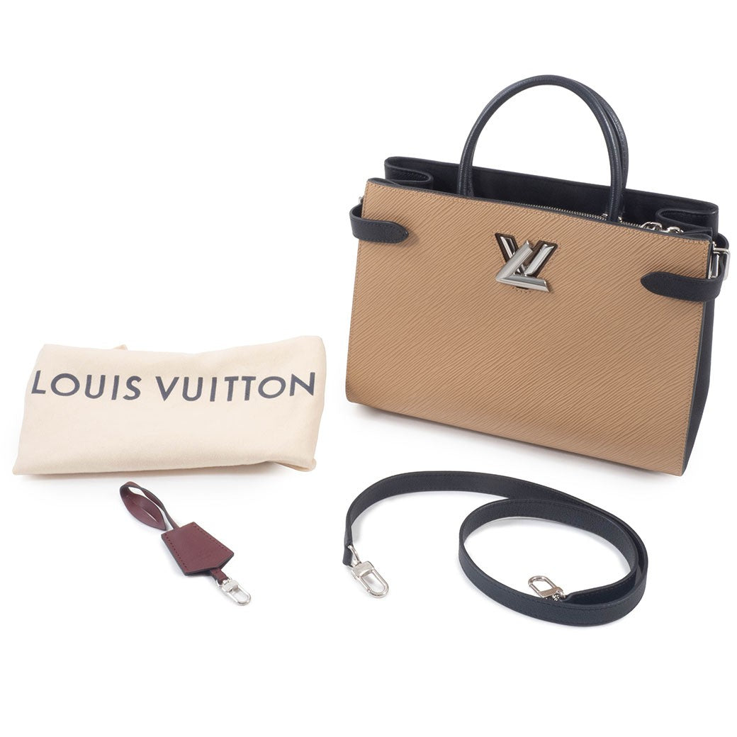 LOUIS VUITTON Twist Tote Bag Epi Camel Short Crossbody Shoulder Bag Preowned16