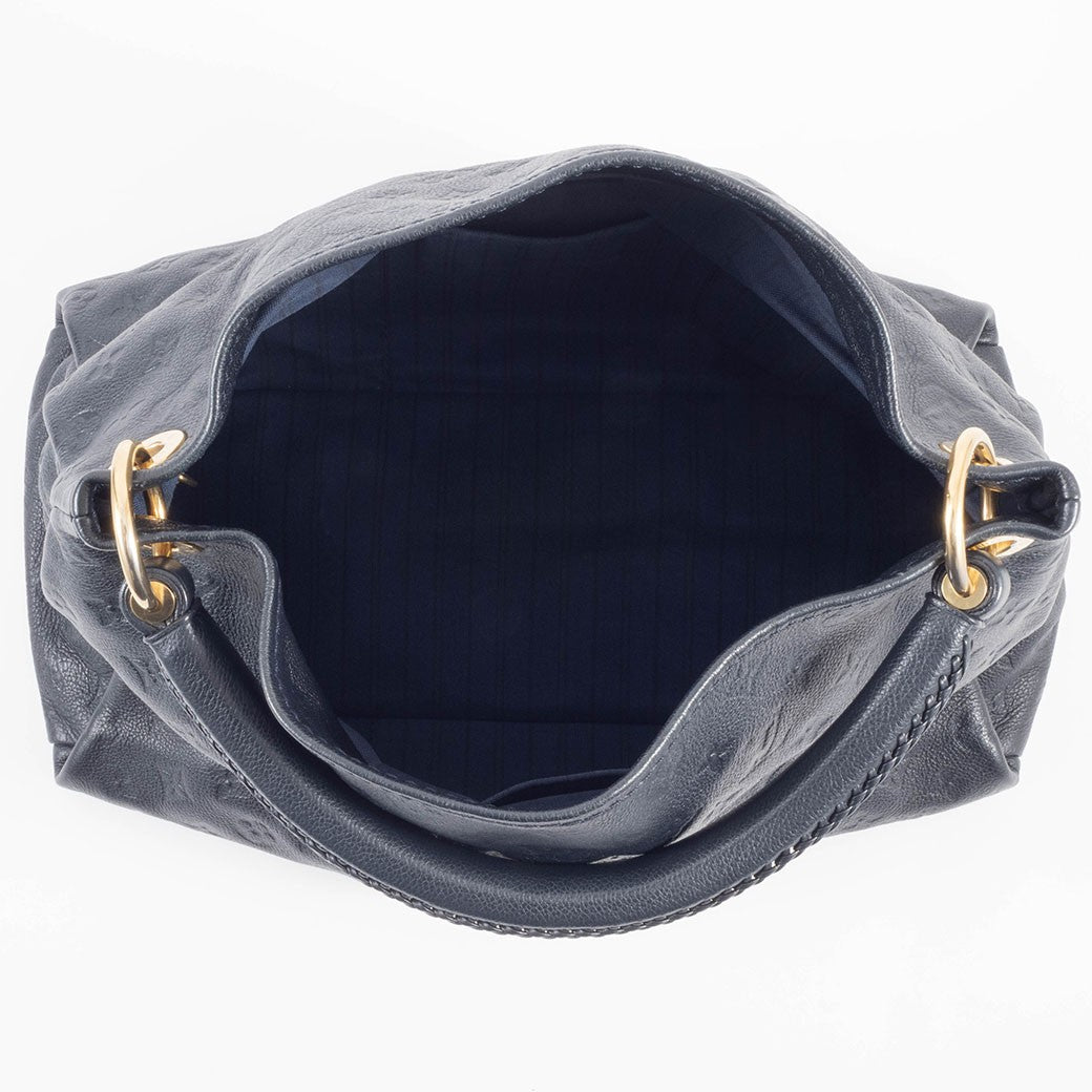 LOUIS VUITTON Artsy MM Monogram Empreinte Infini Leather Hobo Shoulder Bag Auth13