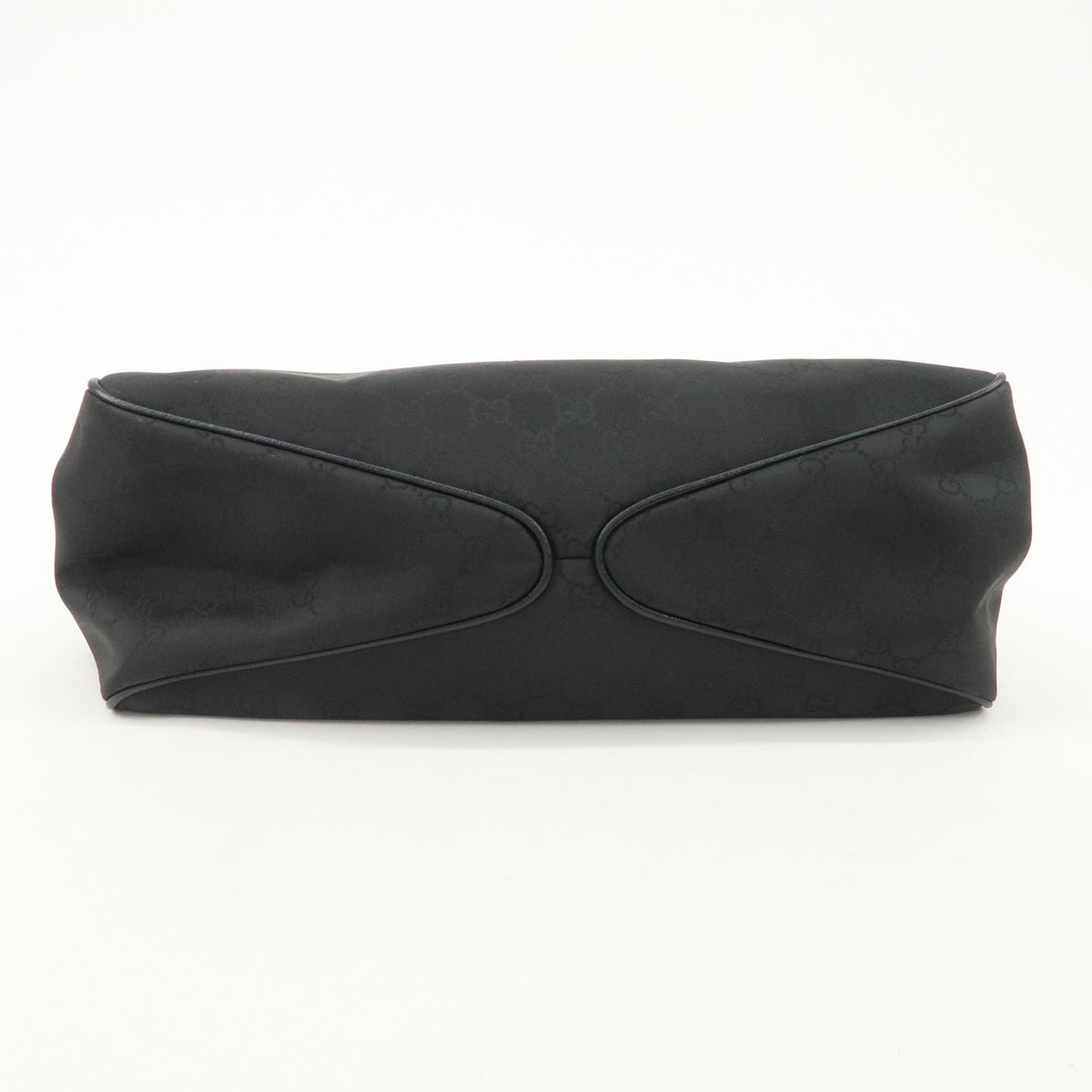 GUCCI GG Nylon Leather Shoulder Bag Hand Bag Black 257268 Authentic Used F/S4