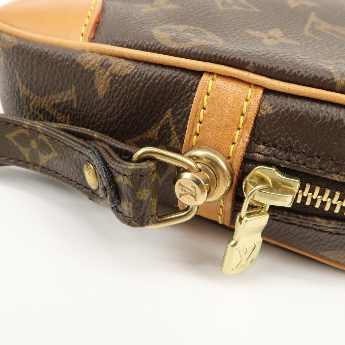 Louis Vuitton Monogram Marly Dragonne GM Clutch Bag Brown M51825 Auth Used F/S6