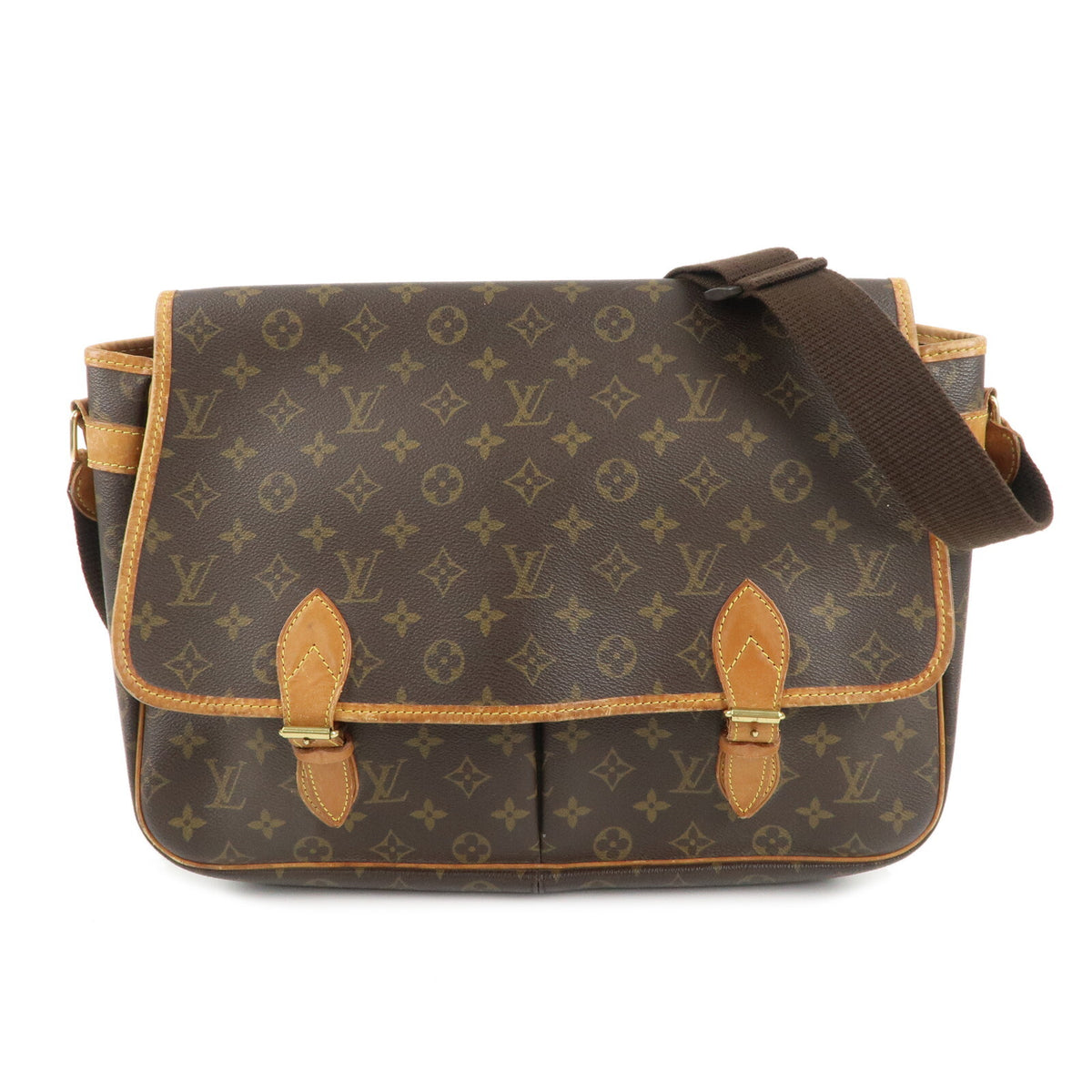 LOUIS VUITTON Monogram Gibessiere GM Crossbody Shoulder Bag Preowned Auth0