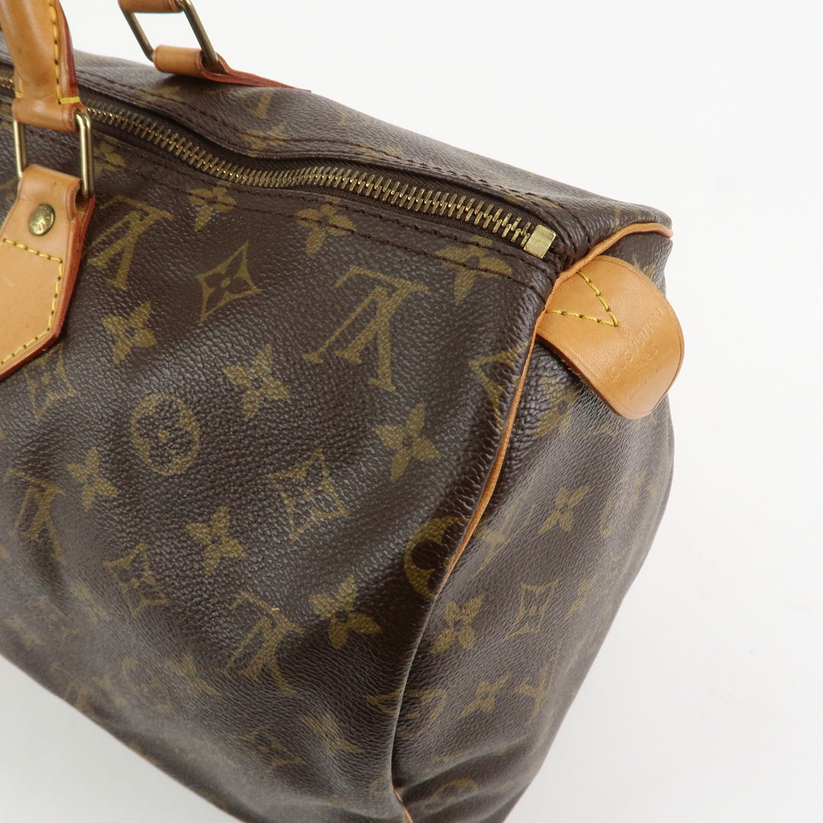 Louis Vuitton Monogram Speedy 40 Hand Bag Boston Bag Brown M41522 Auth Used F/S16