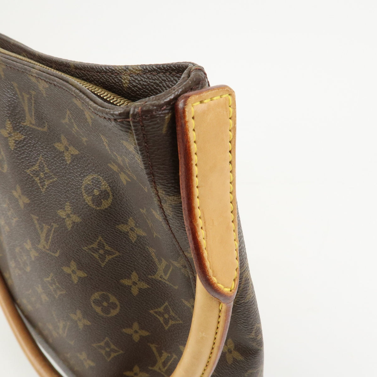 Louis Vuitton Shoulder Bag Monogram Looping GM Bown M51145 Authentic Used F/S17
