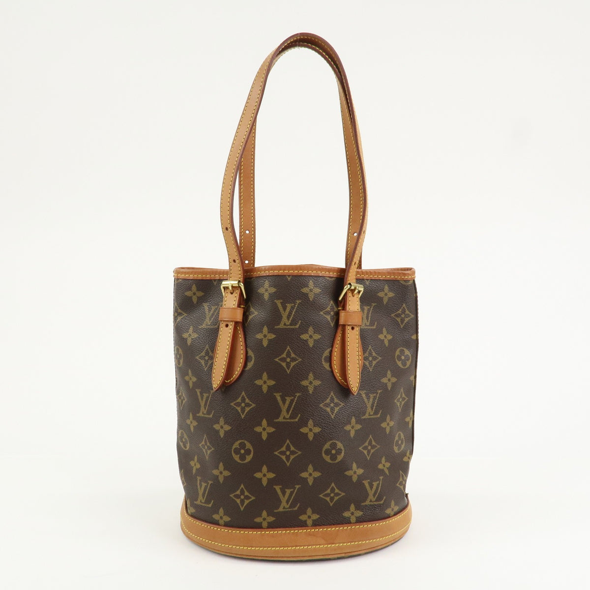 Louis Vuitton Handbag Monogram Canvas Bucket PM Brown M42238 Authentic Used F/S1