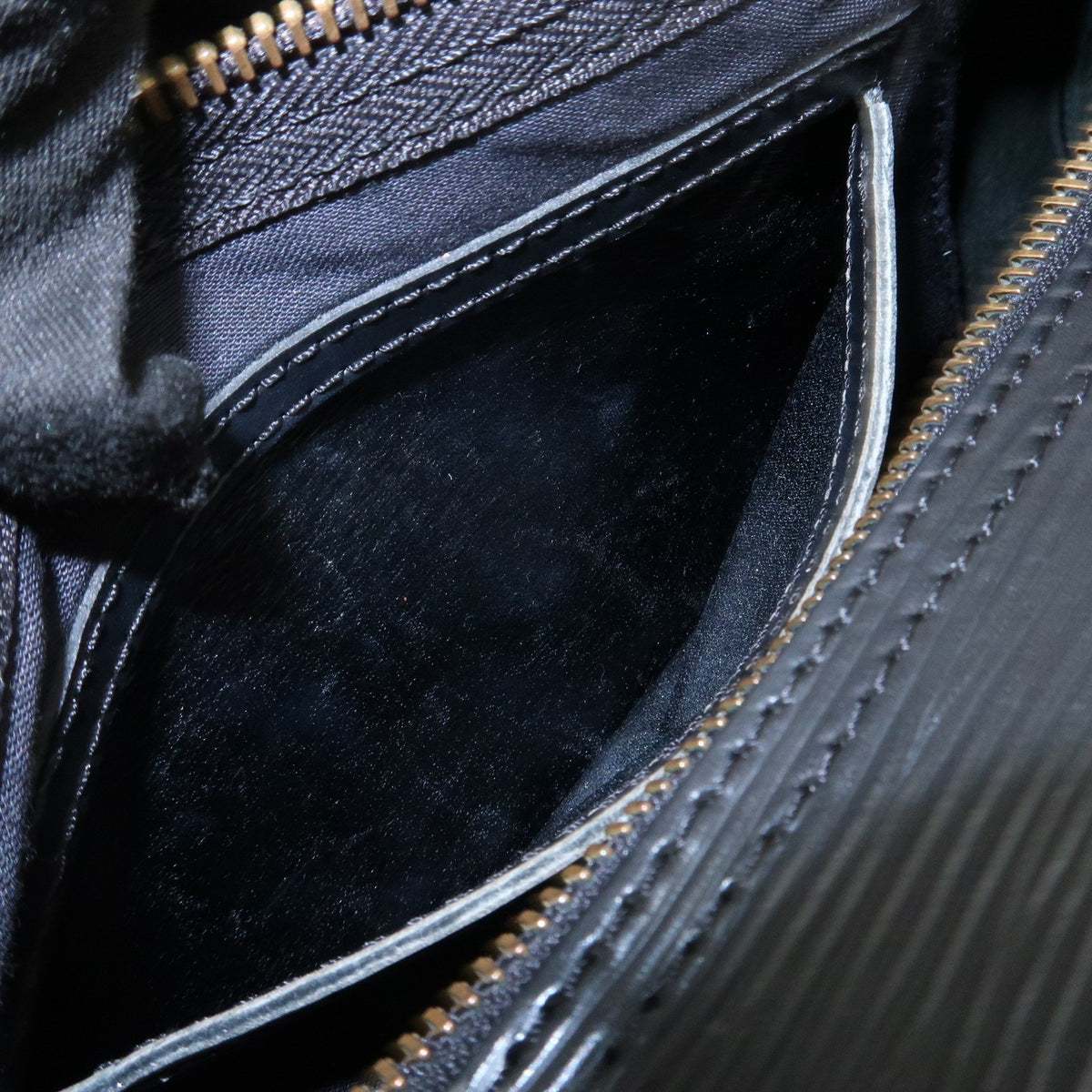 Louis Vuitton Handbag Speedy 25 Epi Leather Boston Bag Noir M59032 Used F/S20
