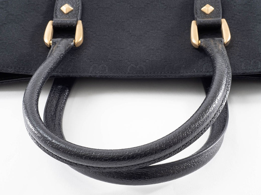 Gucci GG Canvas Handbag Women's Tote Bag Studs 120897 Preowned Used Reuse17
