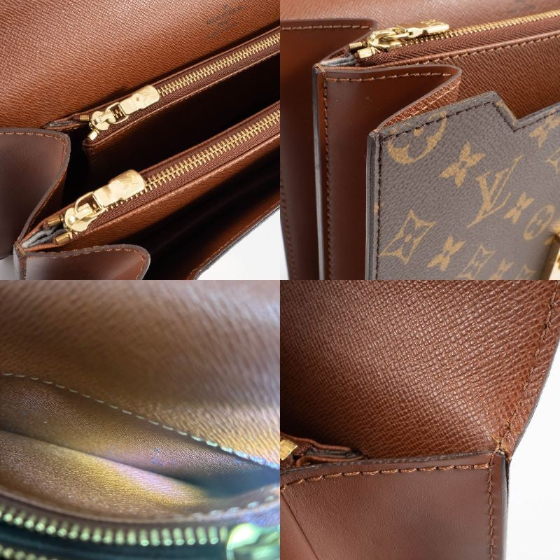 LOUIS VUITTON Concorde Monogram Canvas Womens Handbag Brown M51190 Preowned18