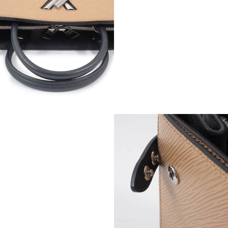 LOUIS VUITTON Twist Tote Bag Epi Camel Short Crossbody Shoulder Bag Preowned12