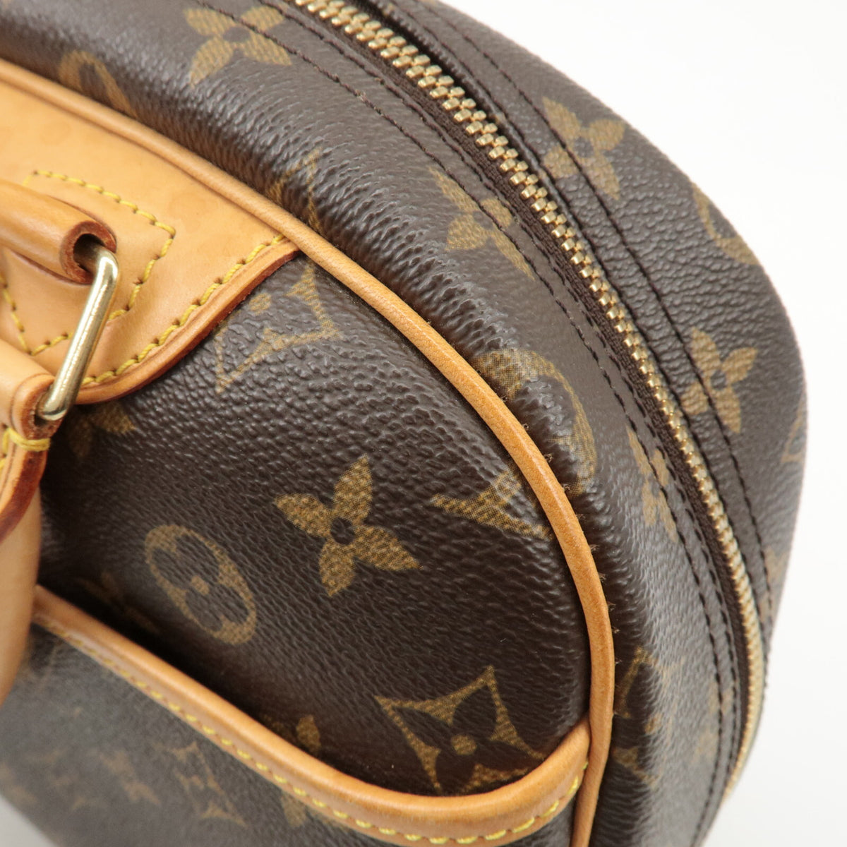 Louis Vuitton Monogram Trueville Womens Handbag Brown M42228 Preowned Auth15