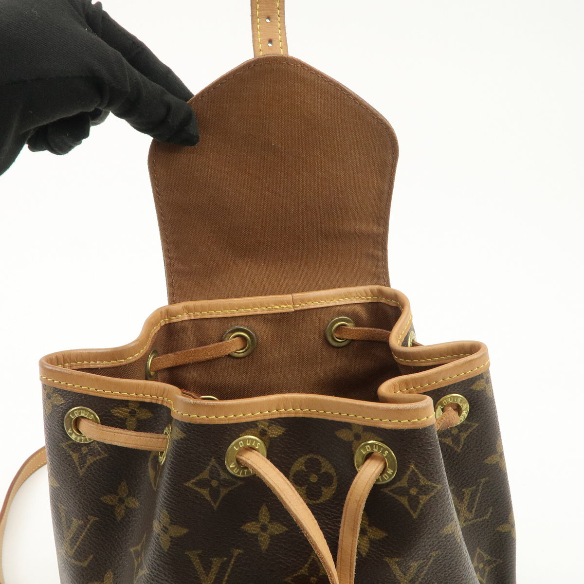 LOUIS VUITTON Mini Montsouris Backpack Monogram Canvas M51137 Preowned Auth12