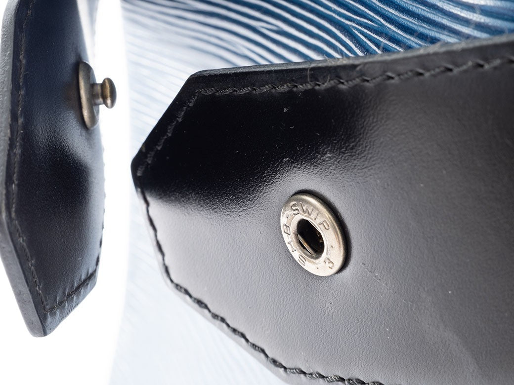 Louis Vuitton Sac D'epaule Epi Leather Shoulder Bag Blue Bicolor Preowned Auth18