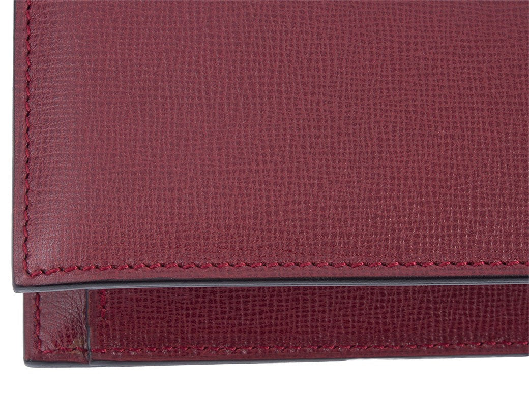 CARTIER Must de Cartier Bordeaux Leather Short Crossbody Shoulder Bag Preowned9