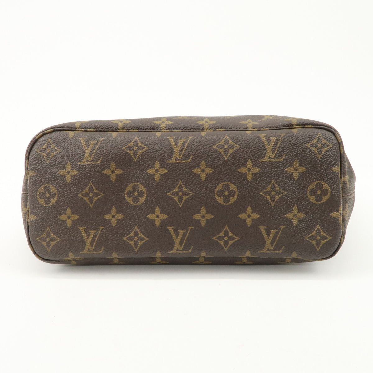 Louis Vuitton Monogram Neverfull PM Tote Bag Brown Leather M40155 Preowned Auth4