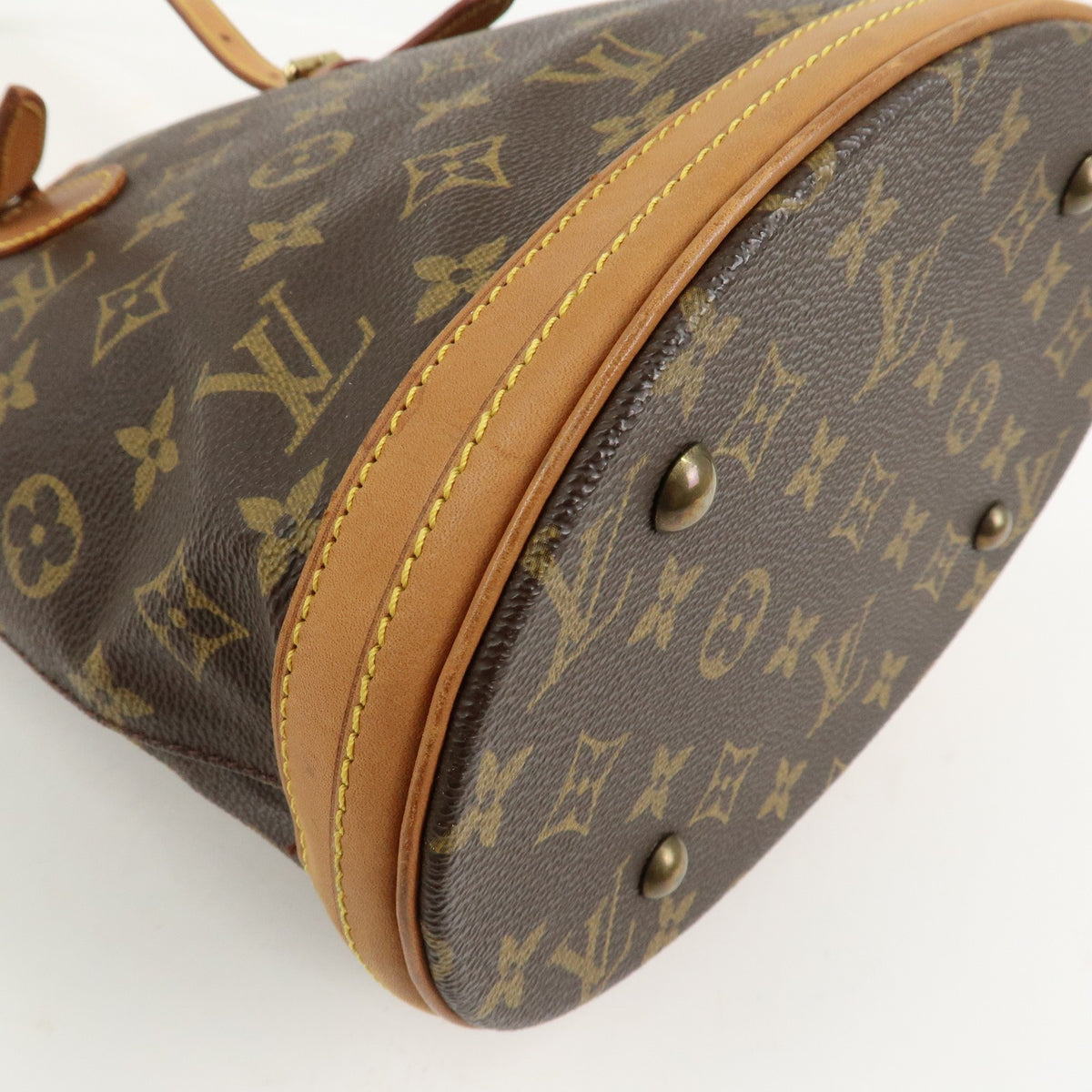 Louis Vuitton Handbag Monogram Canvas Bucket PM Brown M42238 Authentic Used F/S11