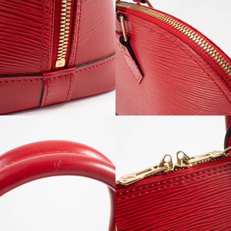 LOUIS VUITTON Alma PM Epi Leather Handbag Red Tote Bag Womens M52147 Preowned17