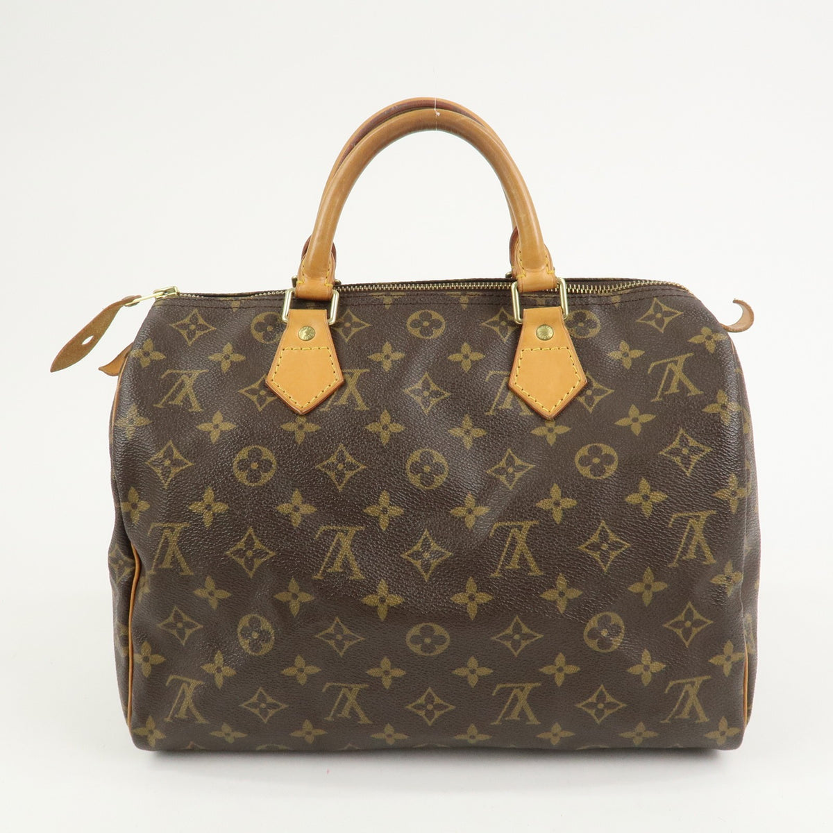 Louis Vuitton Monogram Speedy 30 Boston Bag Hand Bag Brown M41526 Auth Used F/S1