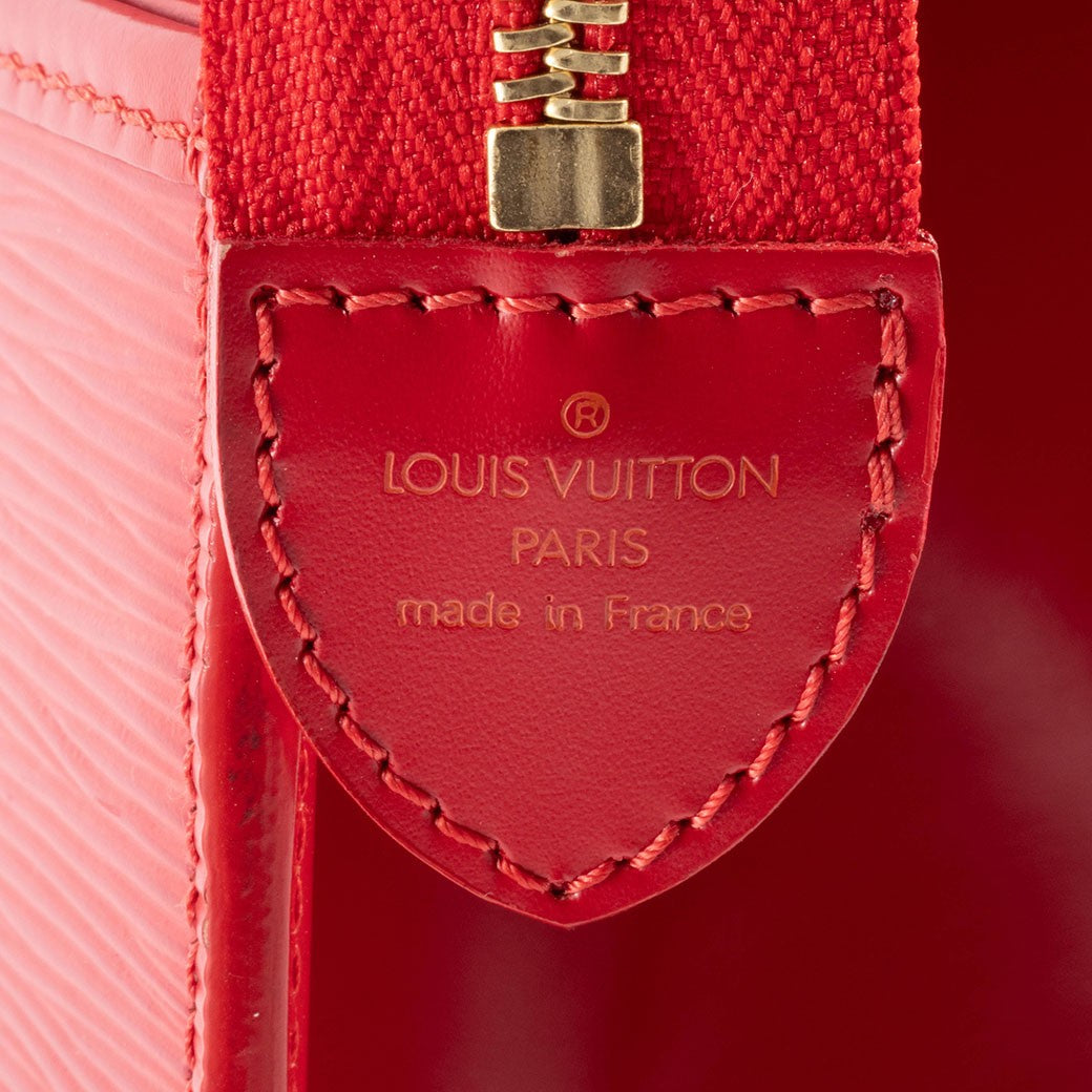LOUIS VUITTON Riviera Womens Handbag Tote Bag Red Epi Leather Preowned Auth8