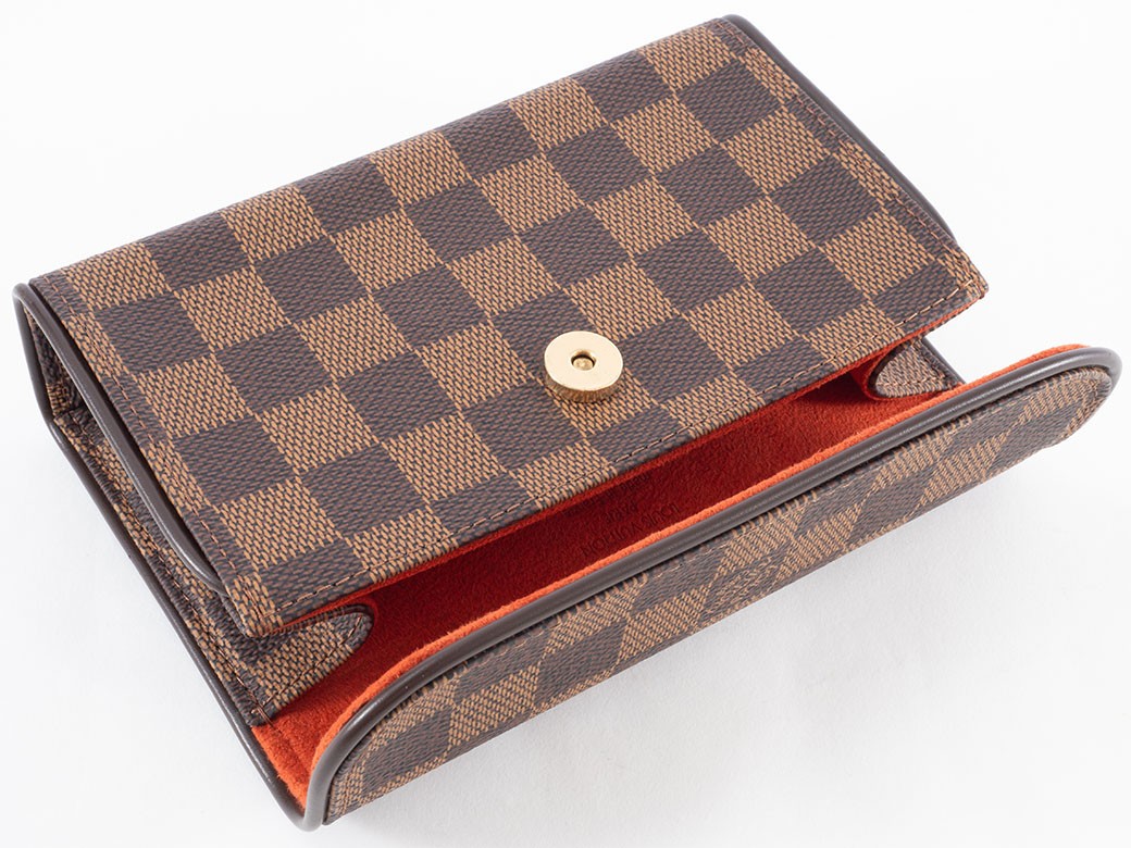 LOUIS VUITTON Pochette Florentine Damier Ebene Waist Bag N51856 Convertible Auth15