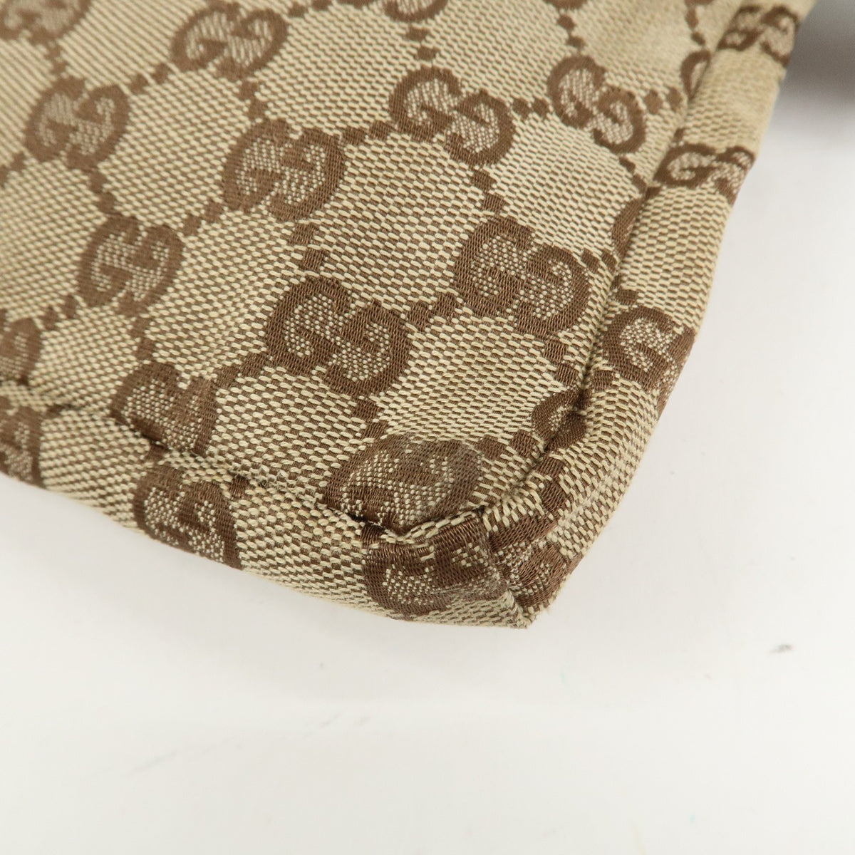 GUCCI GG Canvas Leather Waist Bag Crossbody Bag Beige Brown 28566 Auth Used F/S11