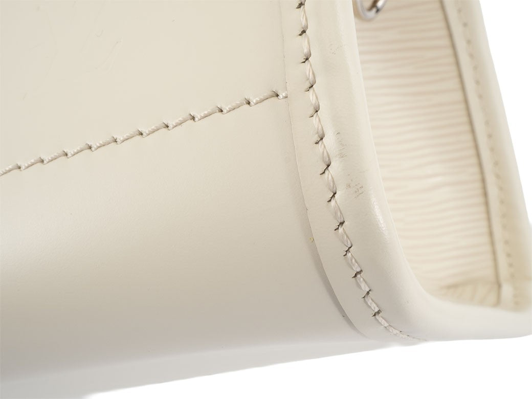LOUIS VUITTON Madeleine PM Epi Leather White Shoulder Tote Bag  Preowned Auth6