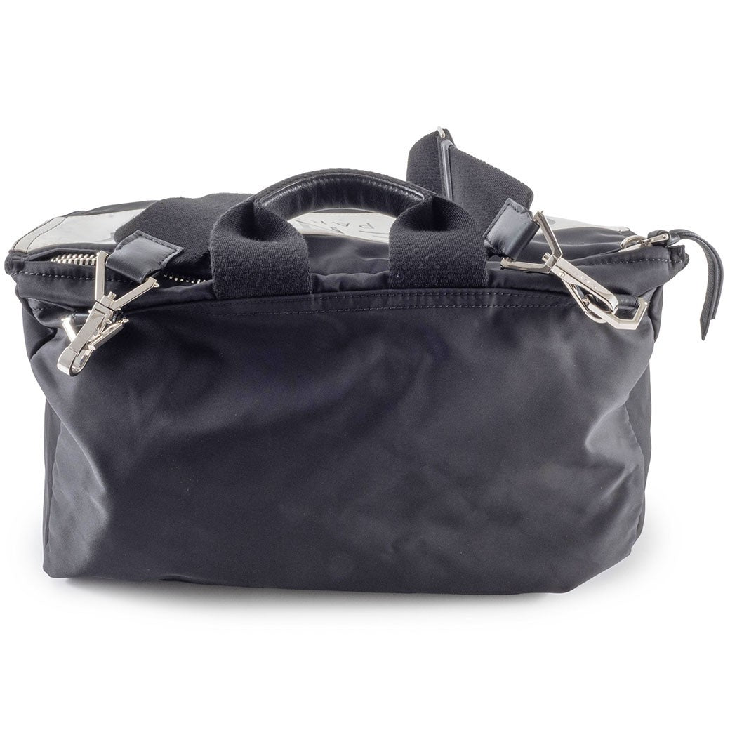 GIVENCHY Pandora Nylon Shoulder Bag Black Men Convertible Preowned Reuse Used1