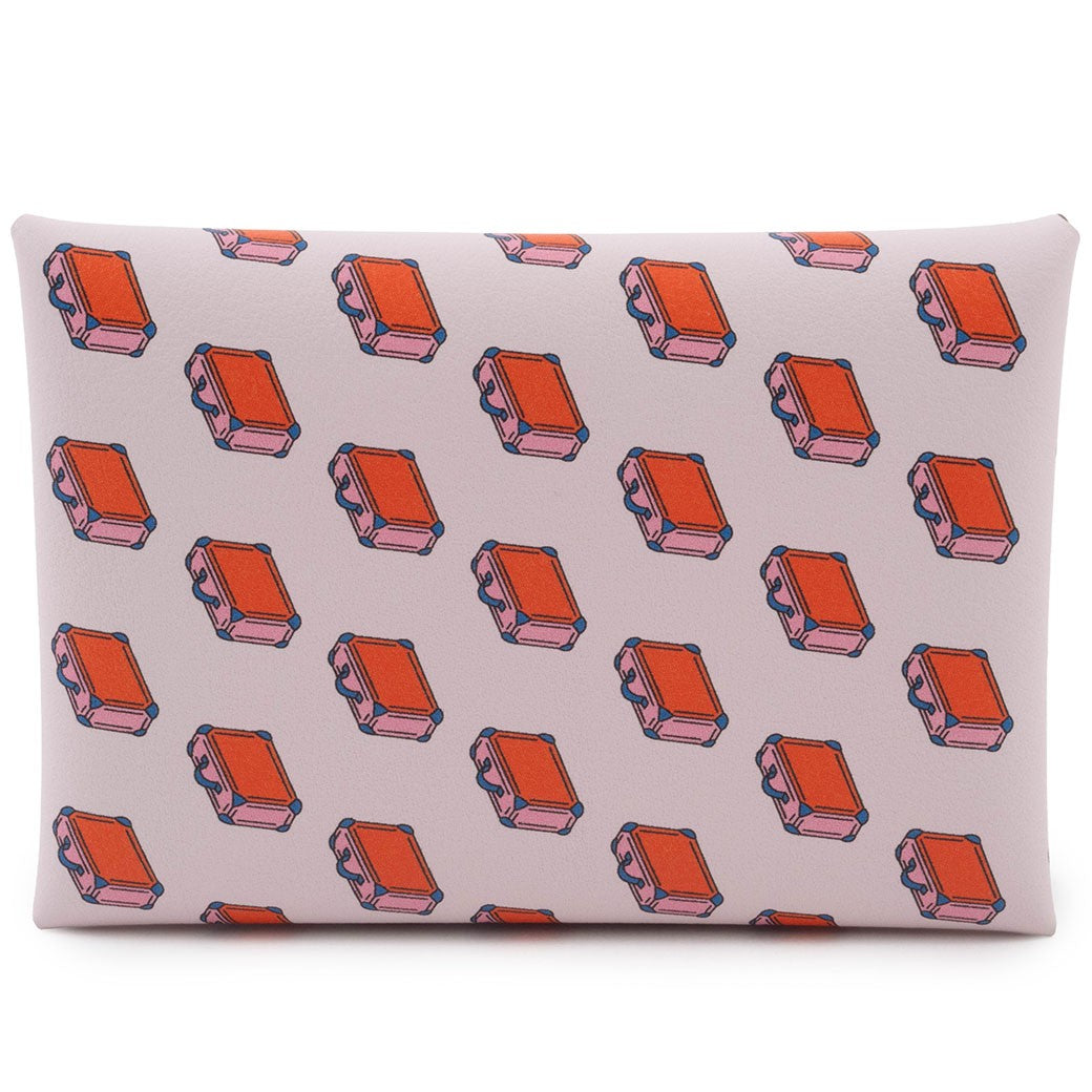HERMES Calvi Duo Card holder Slim wallet Minimalist wallet Swift Preowned Auth1