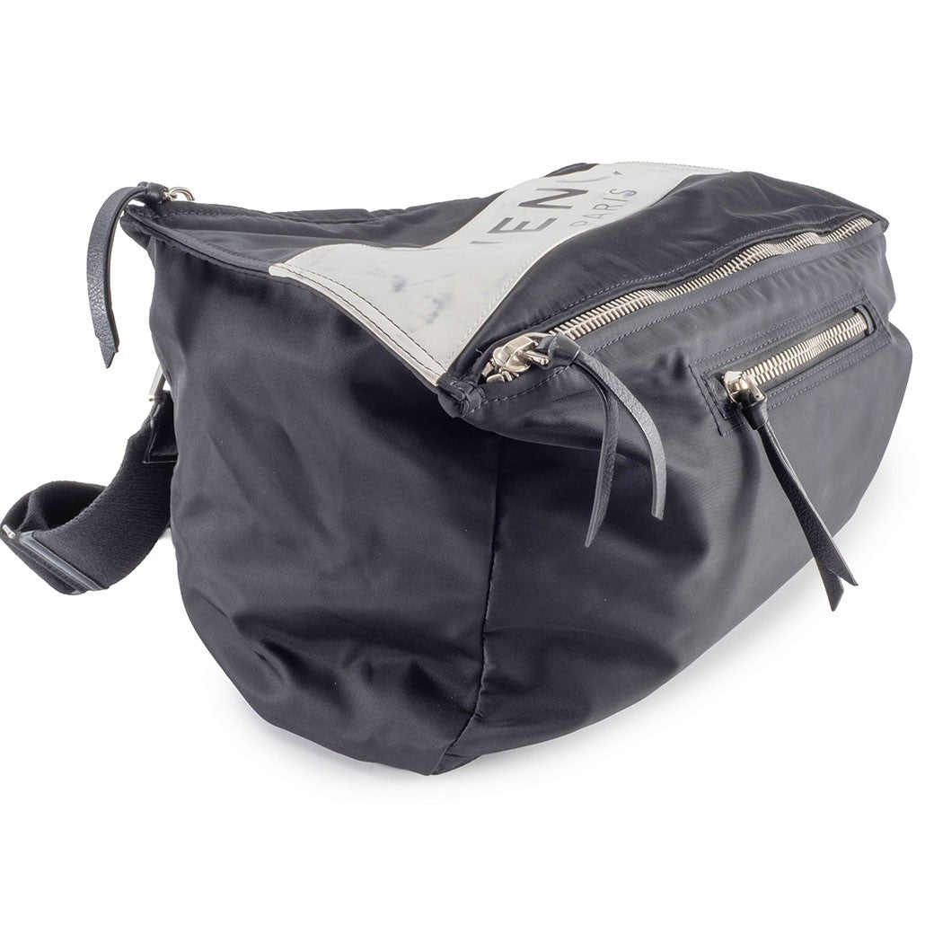 GIVENCHY Pandora Nylon Shoulder Bag Black Men Convertible Preowned Reuse Used6