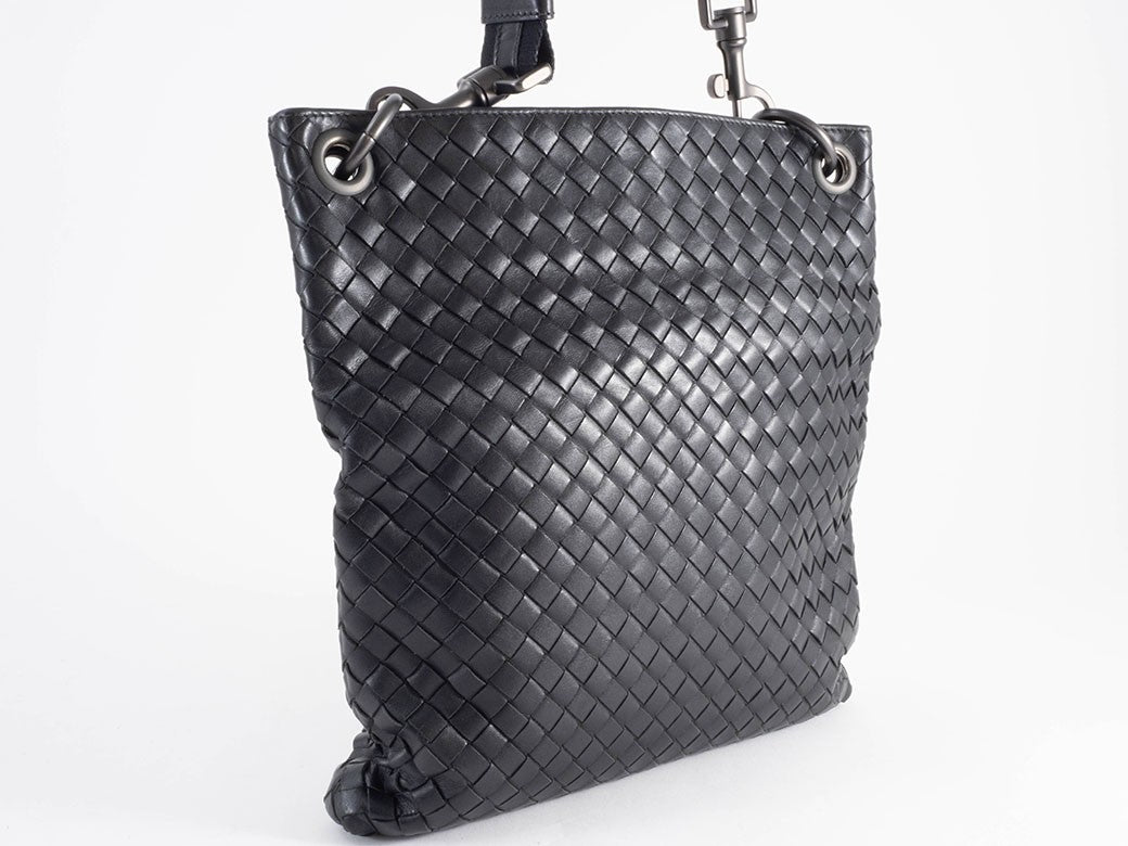 Bottega Veneta Intrecciato 172736 Leather Black Shoulder Bag Women Preowned6